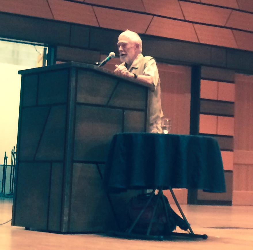 Gary Snyder reading, image by Sarah Sloane