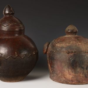 Nuna vessels in Shattering Perspectives: A Teaching Collection of African Ceramics. For the Shattering Perspectives gallery tour with Dave Riep.