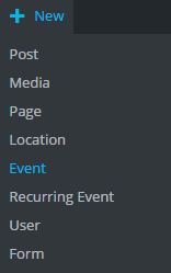 Screenshot - events from top bar