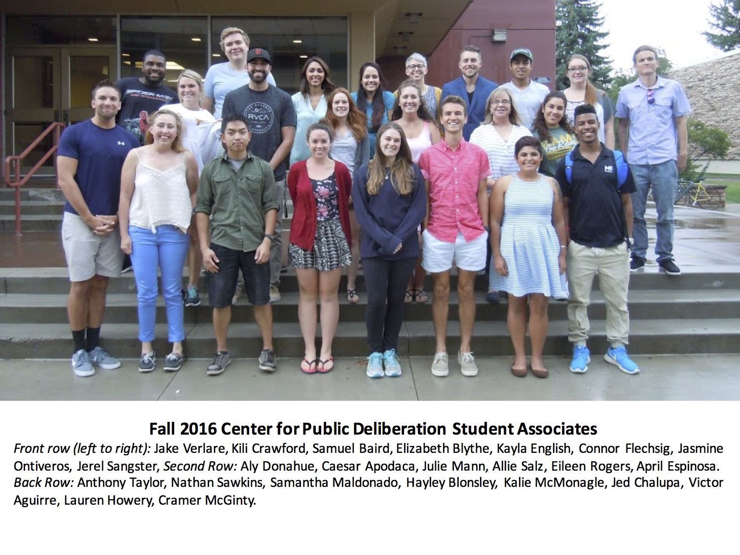Student Associate Fall 2016 student associates - Center for Public Deliberation
