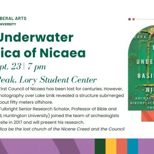 Event about the underwater basilica of Nicaea with Dr. Mark Fairchild on Sept. 23