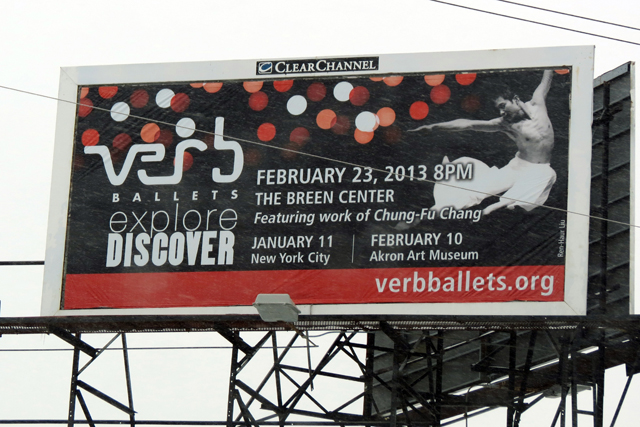 Verb Ballets Promotional billboard pictured - Dance