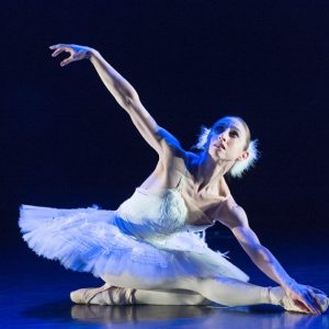 Ballerina performing the Dying Swan