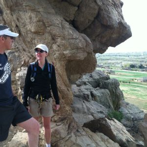 Kate and Bill Doe hiking at Devil’s Backbone, May 3, 2014