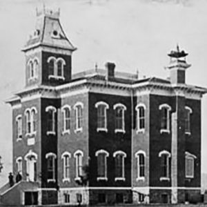 Old Main building historical photo