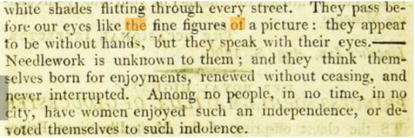 text with highlighting an underlining