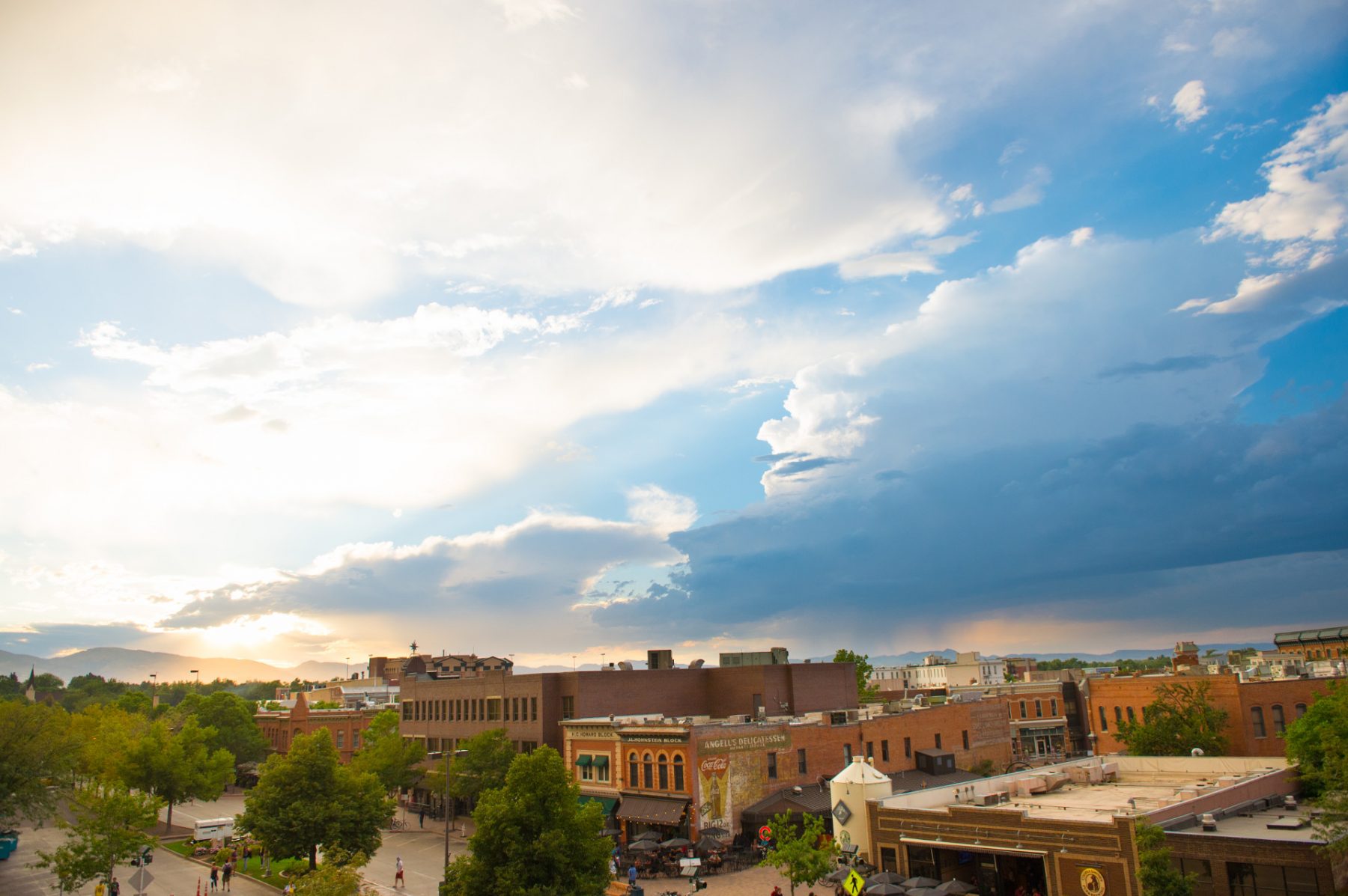 Old Town Fort Collins during Bohemian Nights at New West Fest. August