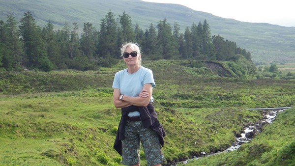 Cindy Griffin during a trip to Scotland.