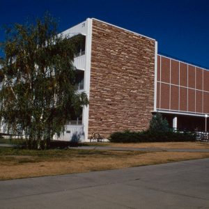 Exterior of Eddy Hall in 1960s
