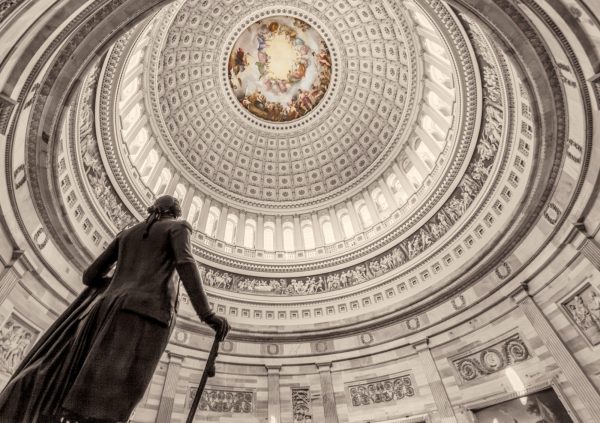United States Capitol Building Rotunda w/ George Washington