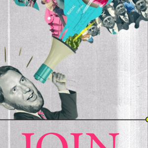 Graphic representation of the documentary Join or Die