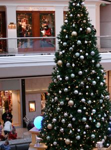 Cherry Creek Mall Christmas Tree pictured