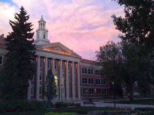 University Center for the Arts External at Sunset