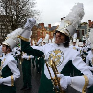 St. Patrick's Day Parade Dublin Ireland CSU Band Marching
