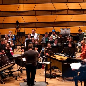 Sinfonia rehearsal pictured in Griffin Concert hall