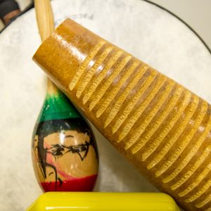 Percussion instruments close up