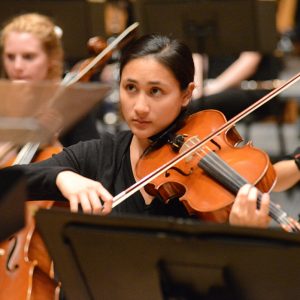 Viola student pictured performing