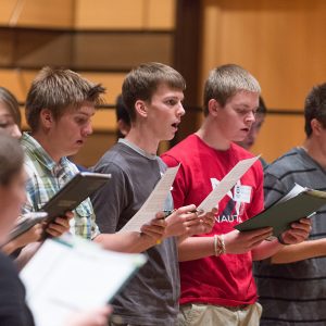 High School Students pictured at 2012 Choral Leadership Day
