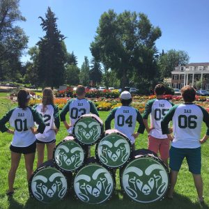 CSU Drumline members being silly