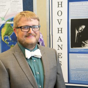 Michael Bowles pictured with research