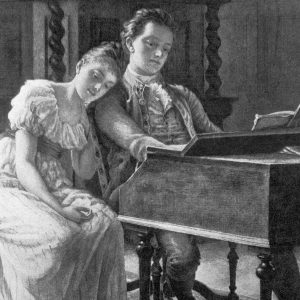 Fanny and Felix Mendelssohn at the piano