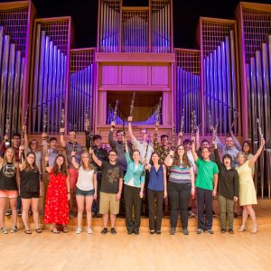 2017 LIFT Clarinet Academy students pictured in Organ Recital Hall