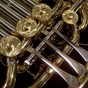 French Horn pictured close up