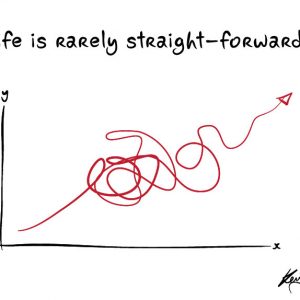 Life is rarely straight-forward graphic of graphic