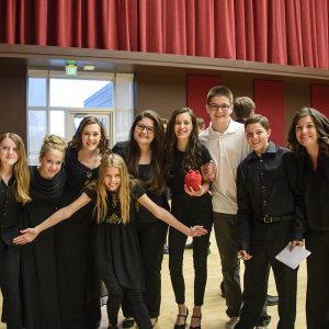 Middle School Outreach Ensemble band performs in Griffin Concert Hall