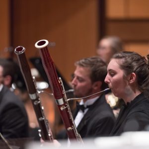 Bassoon players in the CSU Concert Band