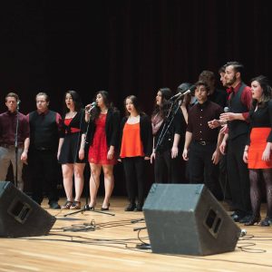 Mainstreet Acapella performing onstage