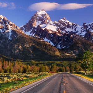 Snowcapped peaks of Rocky Mountain National Park