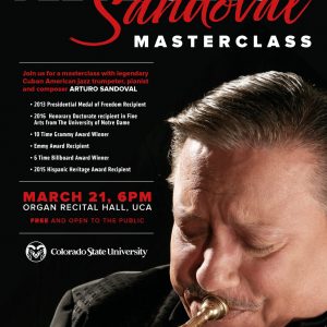Arturo Sandoval 2018 Master Class promotional poster