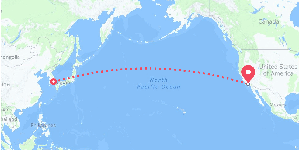 North Pacific Ocean Map