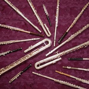 Various flute instruments pictured