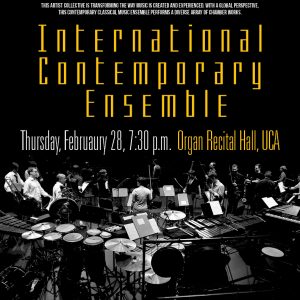 International Contemporary Ensemble promotional poster