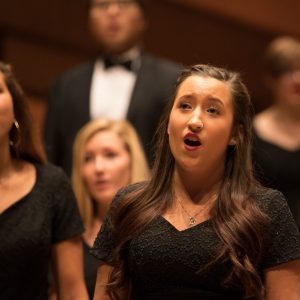 Promotional Photo of Concert Choir singing