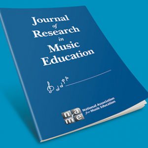 Journal of Research in Music Education pictured