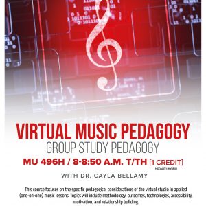 Virtual Music Pedagogy promotional flyer