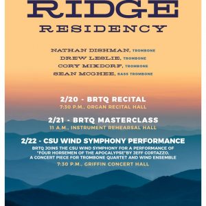 2022 Blue Ridge Trombone Quartet Promotional Poster