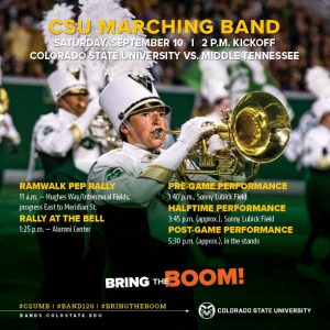 CSU Marching Band graphic