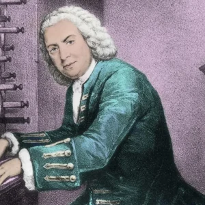drawing of Bach