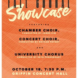 2023 Fall Choral Showcase Promotional Poster