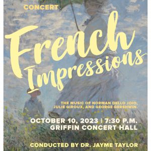 2023 Symphonic Band French Impressions Promotional Poster