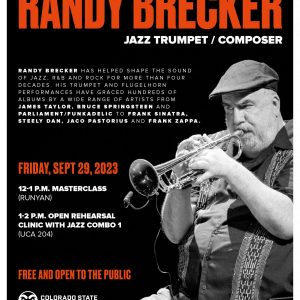 2023 Guest Artist Randy Brecker Promotional Poster