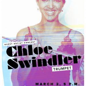 Spring 2024 Guest Artist Chloe Swindler Promotional Poster