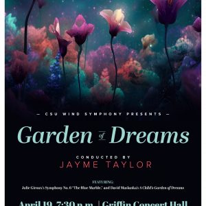 Spring 2024 Wind Symphony "Garden of Dreams" Promotional Poster