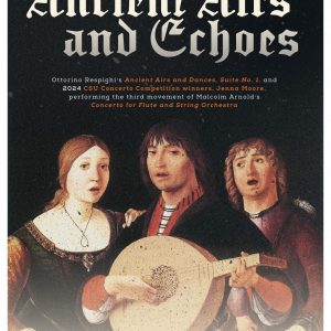 Spring 2024 Concert Orchestra "Ancient Airs and Echoes" Promotional Poster