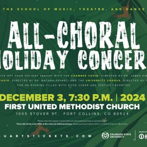 2024 All-Choral Holiday Concert promotional screen