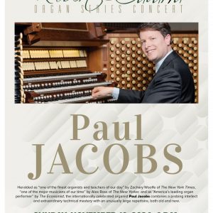 Cavarra Guest Artist Paul Jacobs promotional poster